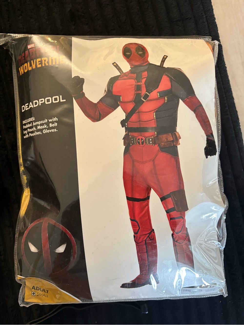 Spirit Deadpool-Style Men's Superhero Costume - Red & Black